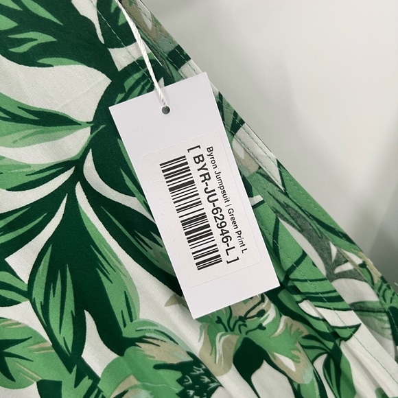 Baltic Born Byron green print wide leg jumpsuit - Picture 9 of 15